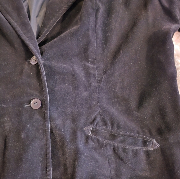 Vintage Hectix Velvet Button-Up Jacket - Picture 4 of 6